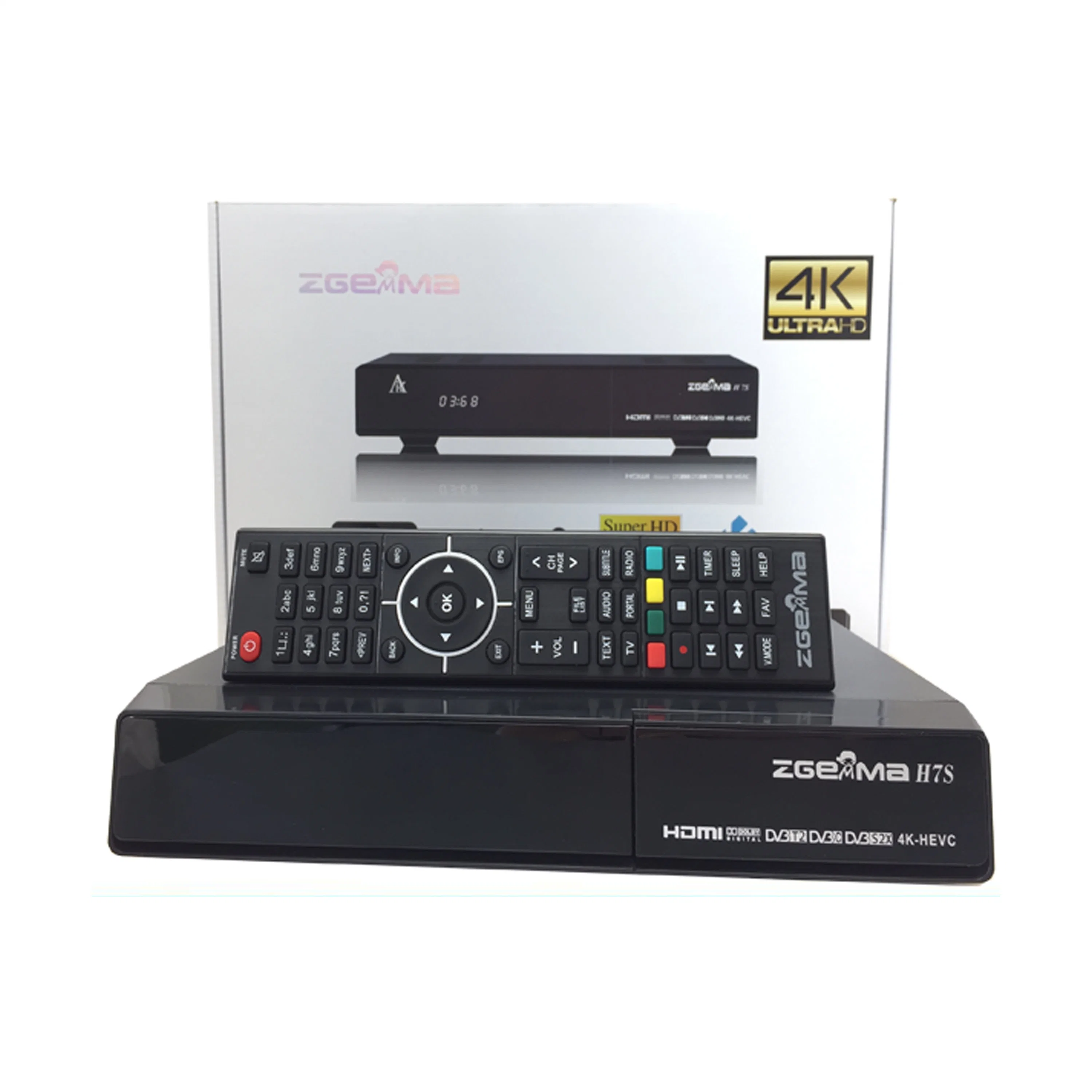 Versatile Zgemma H7s Satellite Receiver - Ca, Ci, Cccam, Oscam, Qt Stalker Plugin Support