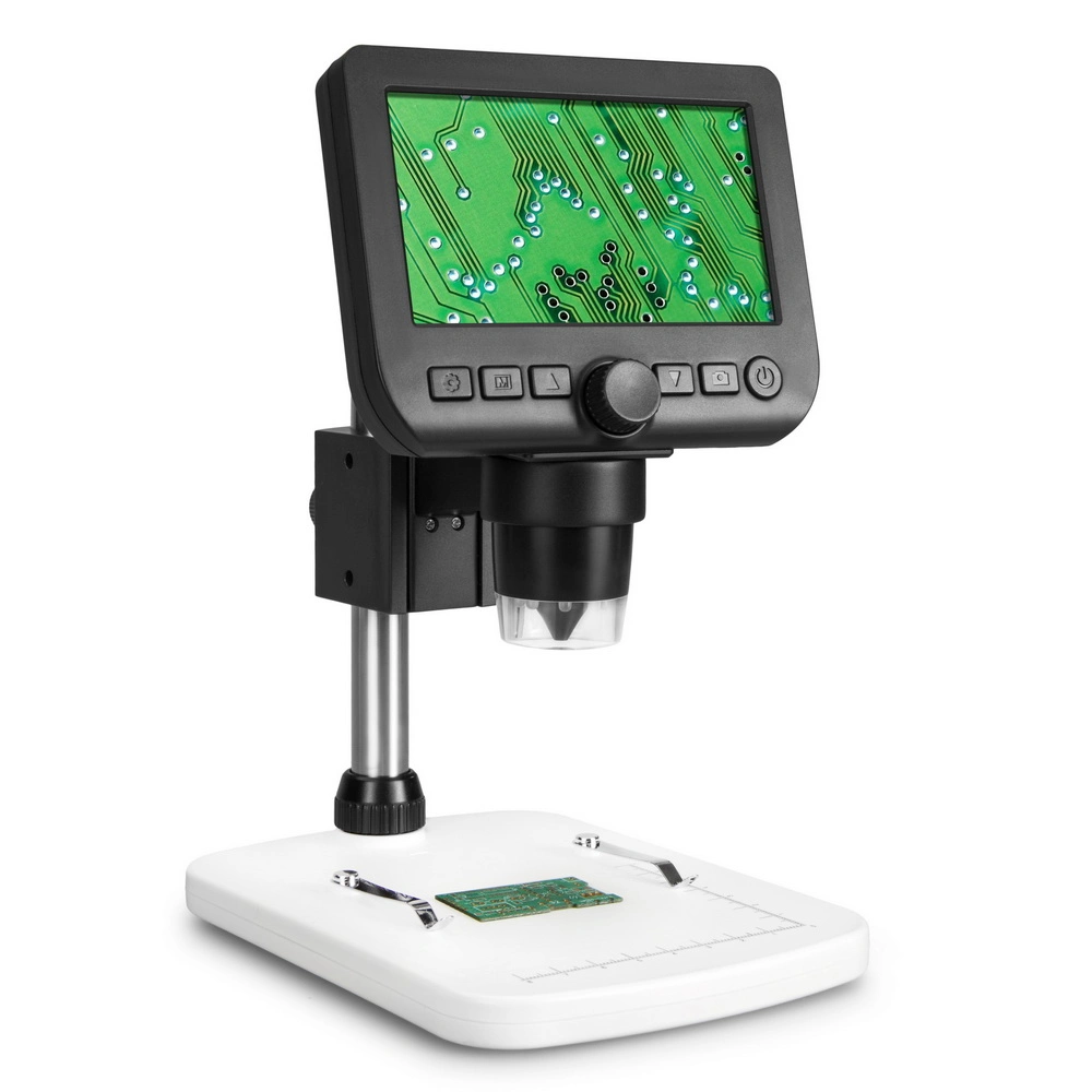 Microscope d'inspection LCD autonome 4.3 pouces vidéo numérique portable 1-600X Microscope de mesure