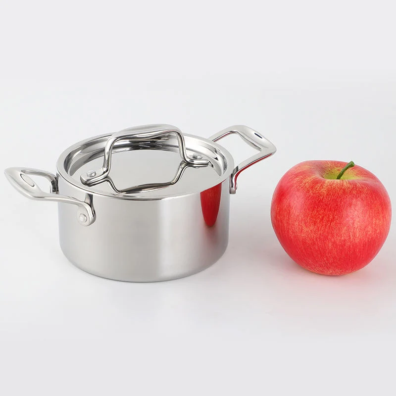 Best Quality FRI-Ply Stainless Steel Mini Casserole Copping Pot with Stainless Steel Lid and Handle