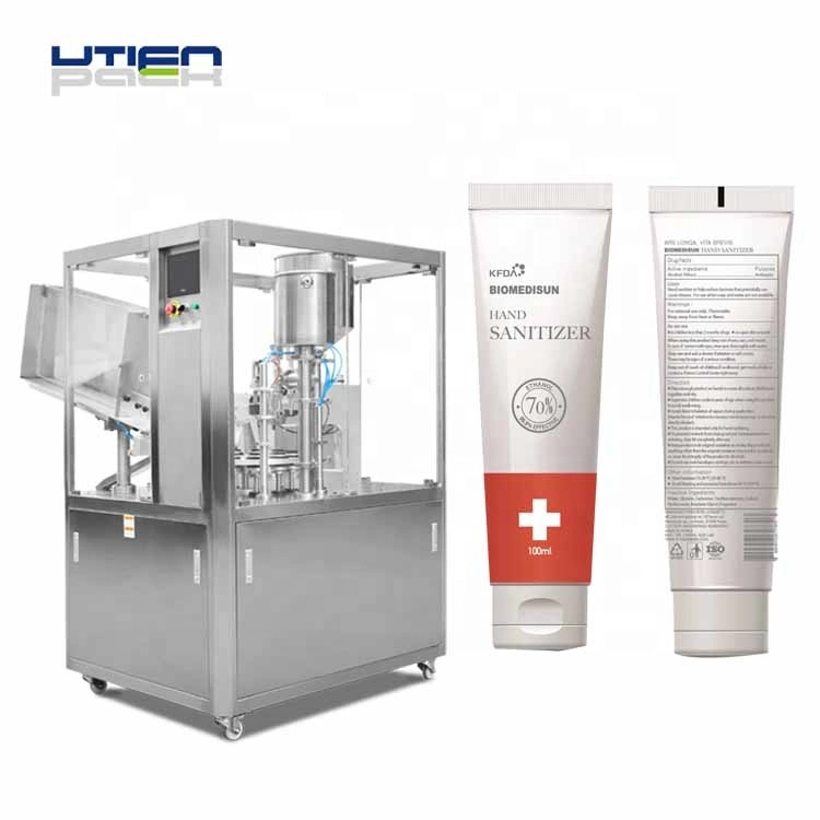 Lab Commercial Use Hand Sanitizer Disinfection Gel Auto Packaging Filling Equipment