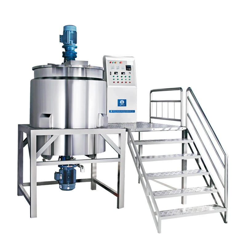 High quality/High cost performance  Liquid Shampoo Liquid Hand Wash Making Equipment with Electric Heater Jacket Mixer Soap Making Mixing Machine