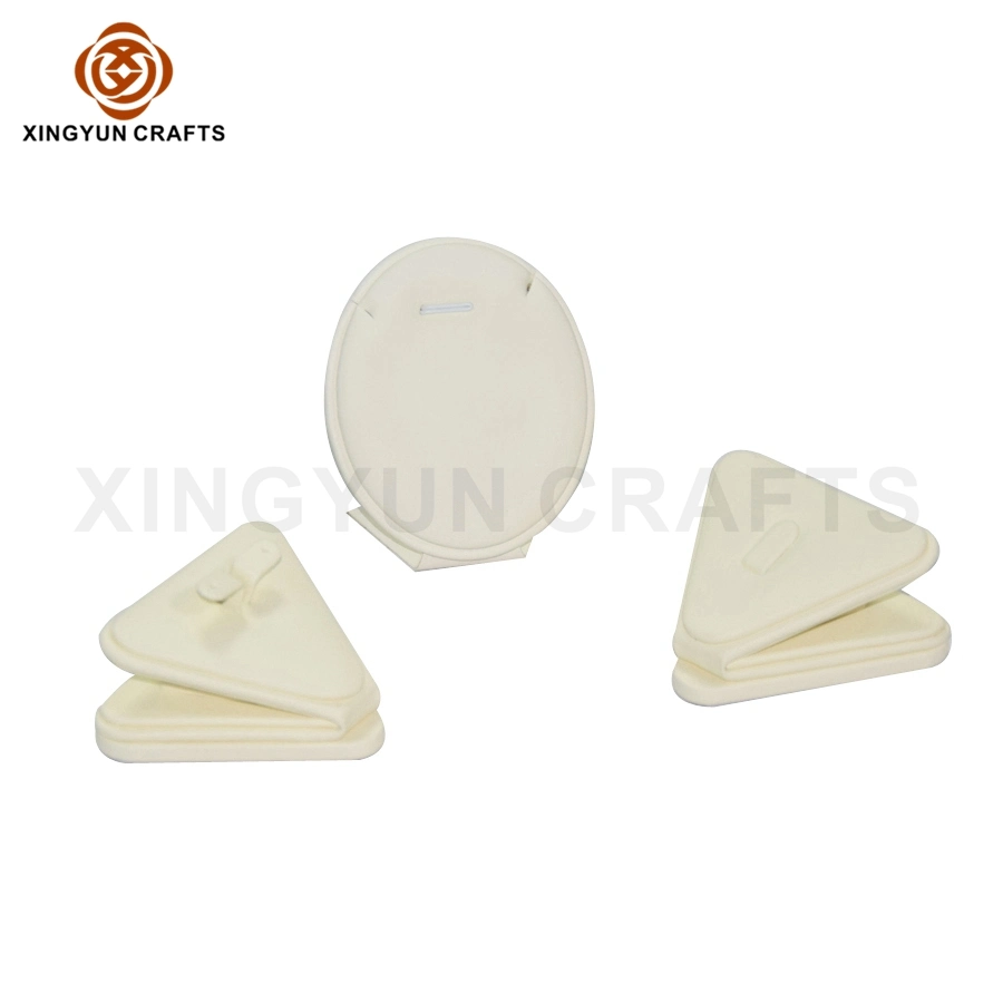 Benutzerdefinierte Anhänger Schmuck Halter Diamant Ring Ohrring Lederschmuck Kunststoff Tablett für Schmuckkästchen