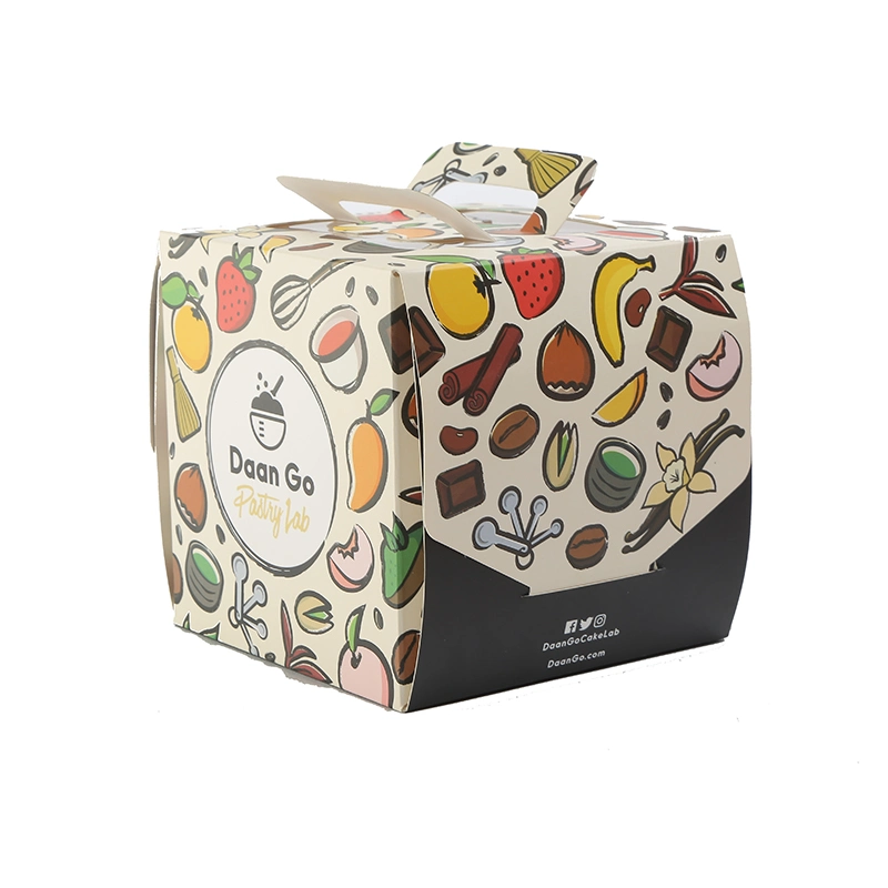 Recyclable Cake Packaging Paper Box with Eco Friendly Material