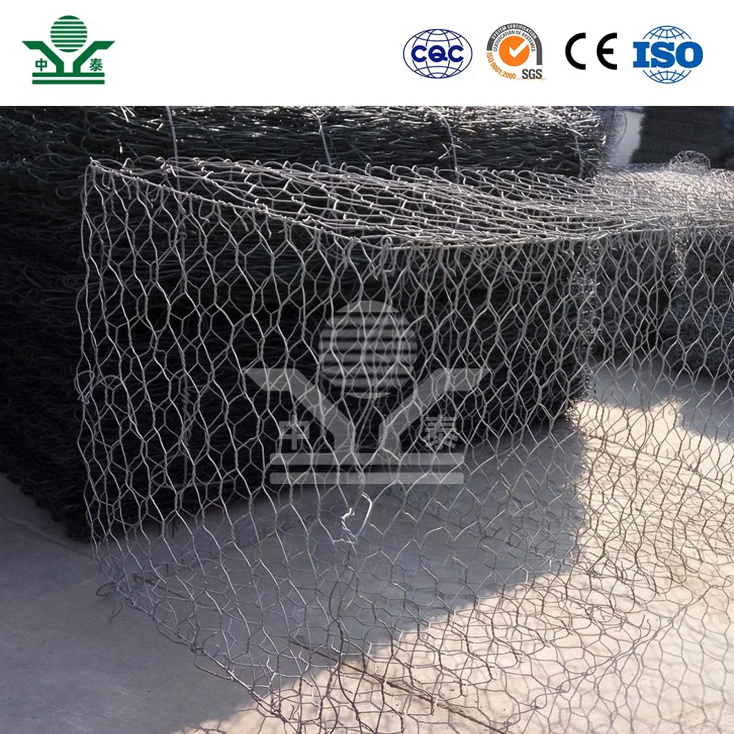 Zhongtai Gabion Wire Mesh Box China Manufacturers Gabion Box 3.0mm/3.05mm/3.2mm Diameter 100X120mm Hexonagional Gabion Box