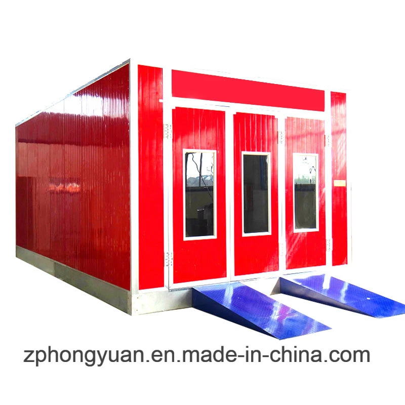 Hongyuan Factory Direct Supply Environment Protection Car Spray Paint Room with CE and Gas Burner