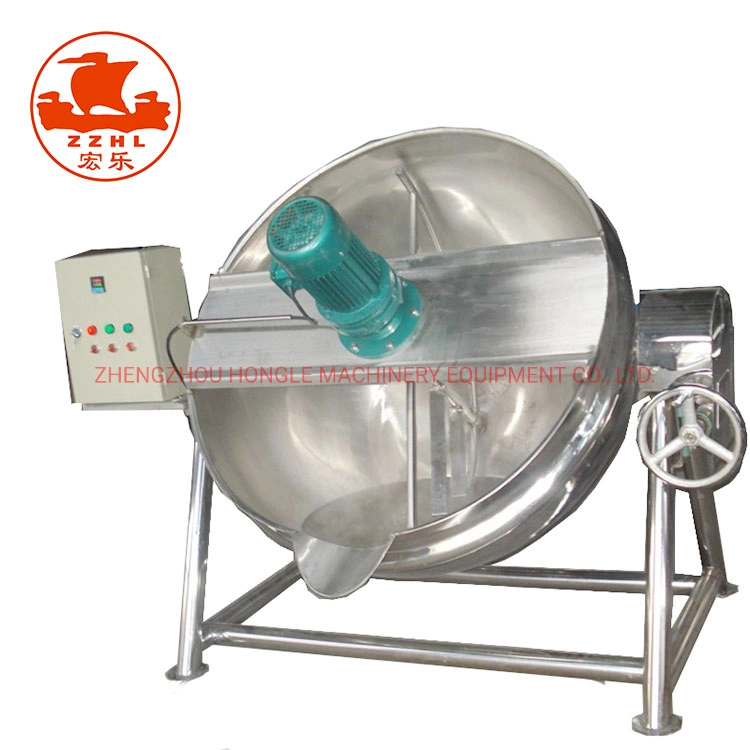 Electric Commercial Steam Chocolate Oil Jacketed Kettle Cooking Pot with Agitator