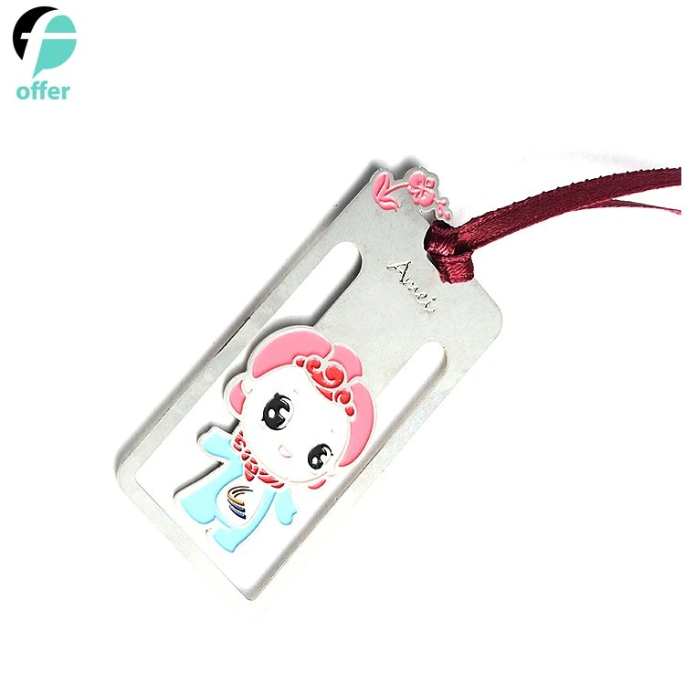 Hecha a mano 3D Mariposa y abalorios de flores secas Charms Metal Bookmark Regalos