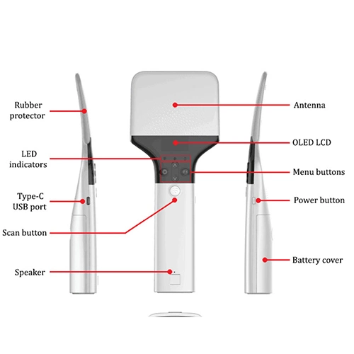 UHF Bluetooth Bluetooth RFID Reader - كابل القارئ المحمول Dl1090 بتقنية Bluetooth لاسلكي