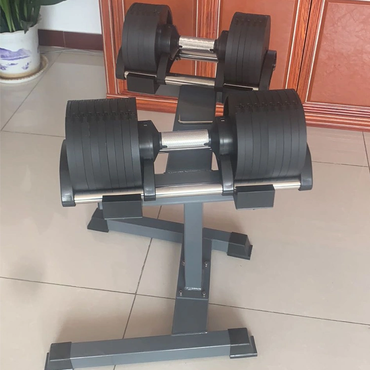 China Fast Delivery Black Iron Strength Weight Lifting 20kg Dumbbell Set