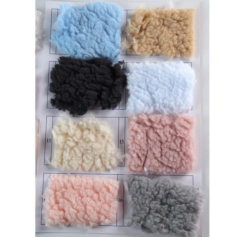 Customized Soft Plush Faux Fur Sherpa Fleece Fabric for Garment Bedding