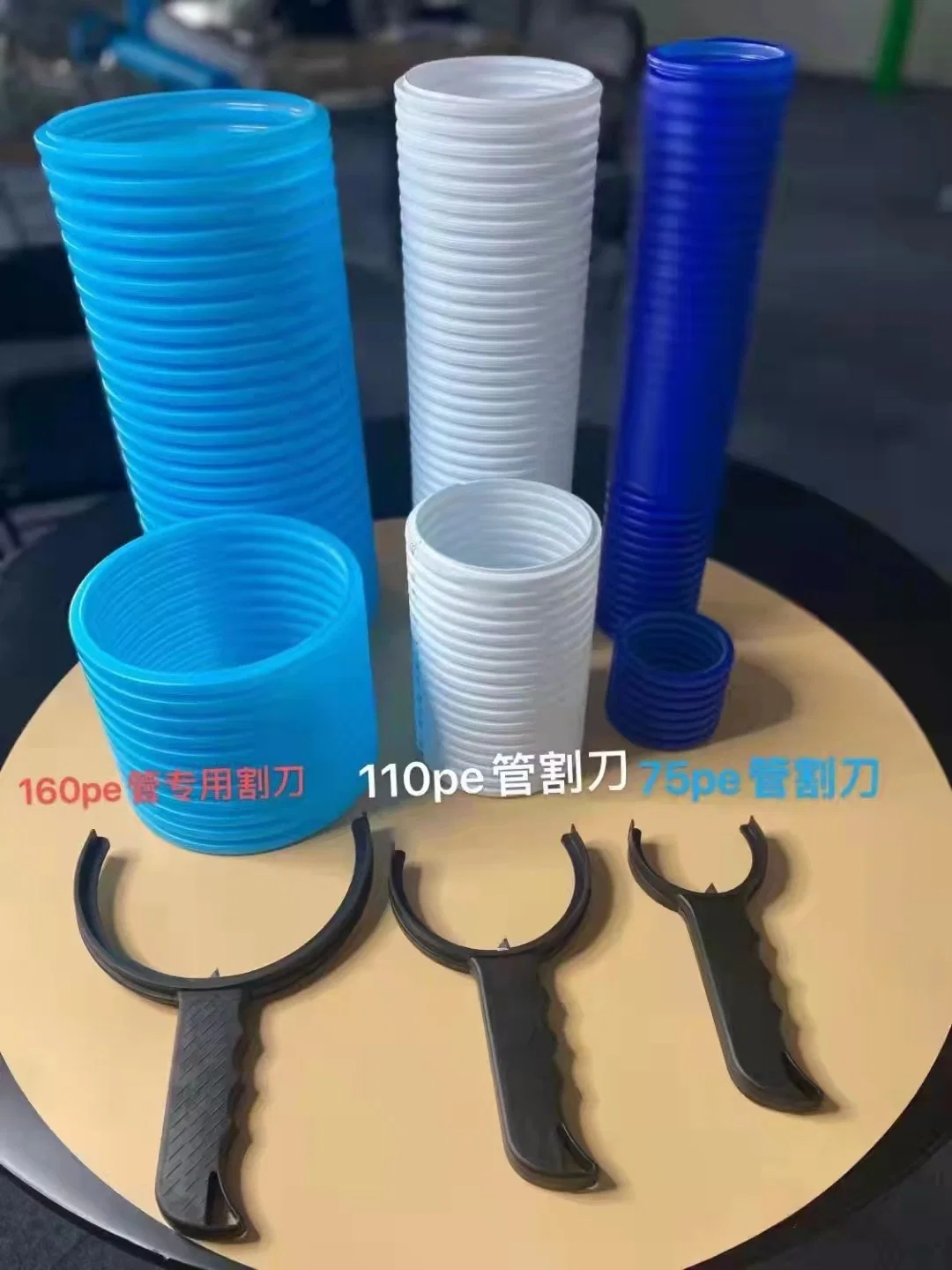 Free Sample HDPE Tube Bellows Flexible Corrugated Plastic Tubing Pipe HDPE Transparent Tube