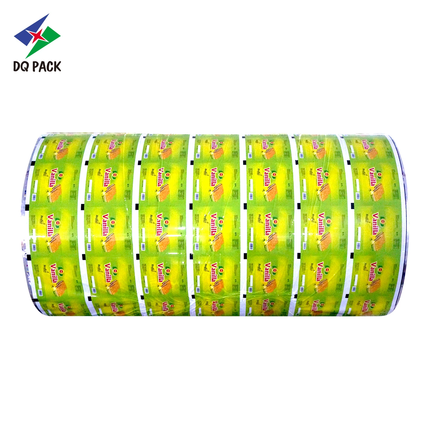 Dqpack Custom Printed Roll Film Laminating Plastic Sachet Bag Food Packaging Roll Film