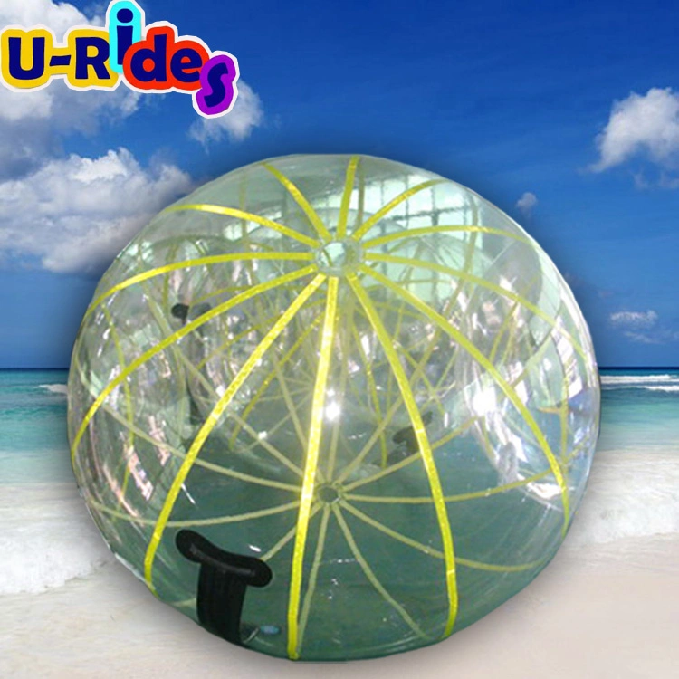 Transparent Colorful zorbs Color string Aqua 1.0mm Thickness PVC Football Water Ball For Aqua Fun