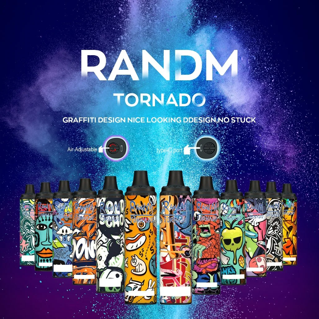 Оптовая торговля оригинальный Randm Tornado Электронные сигареты одноразовые Vape перо 6000 отшелушивающей подушечкой