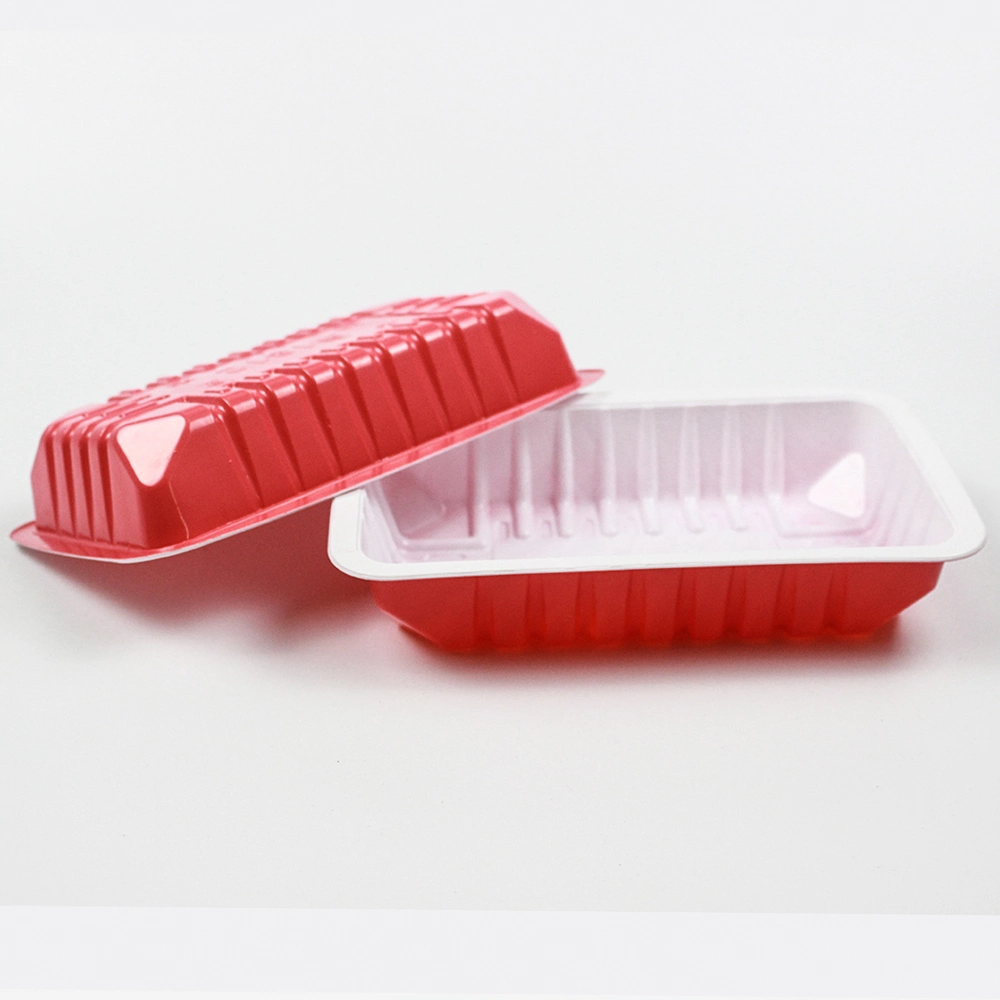 Disposable Plastic Tableware 190mm Length PP Plastic Food Container Red Customizable for Restaurant