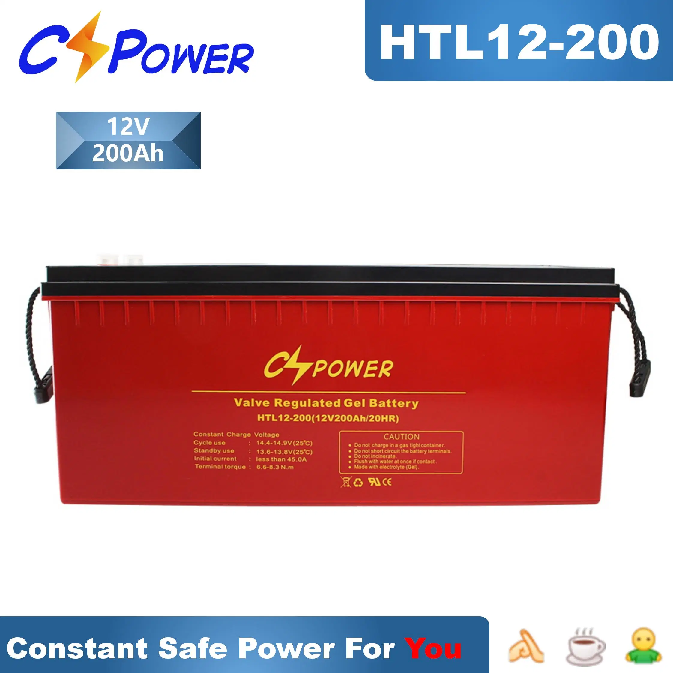 Cspower Battery 5kw 10kw off-Grid Solar Power System Solar Panel Battery 12V250ah Gel Vs Yuasa