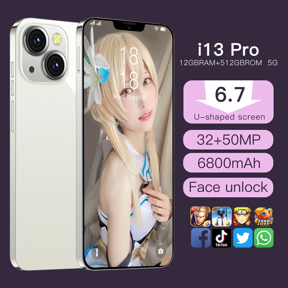 Wholesale Smart Phone Phone 13PRO 6.3inches Phone Android Mobile Phones 16+512GB