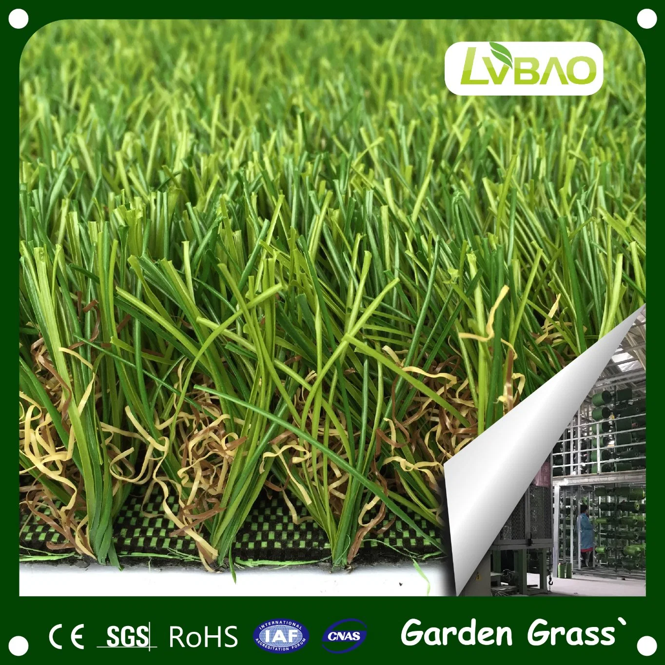 LVBAO Landscape Four Color Garden Artificial Grass With Good Service