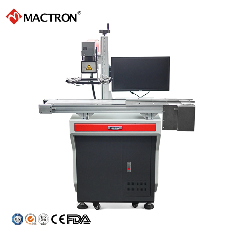 CCD Camera Positioning 50W Fiber Laser Marking Machine