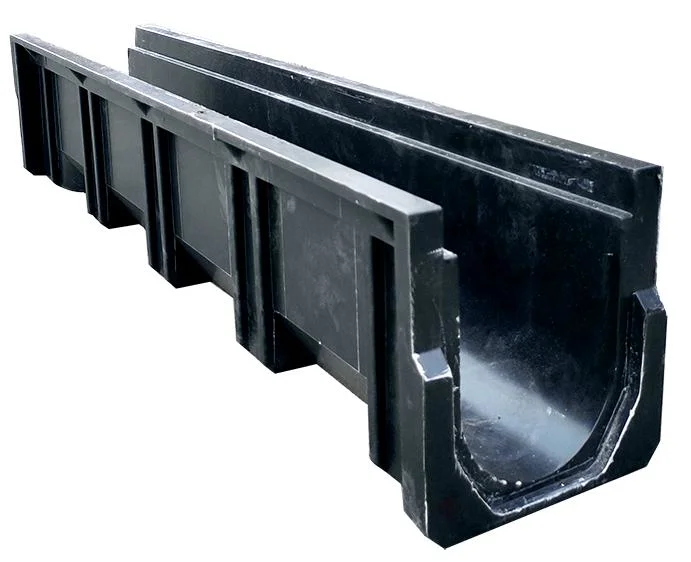 En124 Resin/Plastic SMC Composite Drain Drainage Channel Grate U 300mm Width 315mm Height 1000mm Length