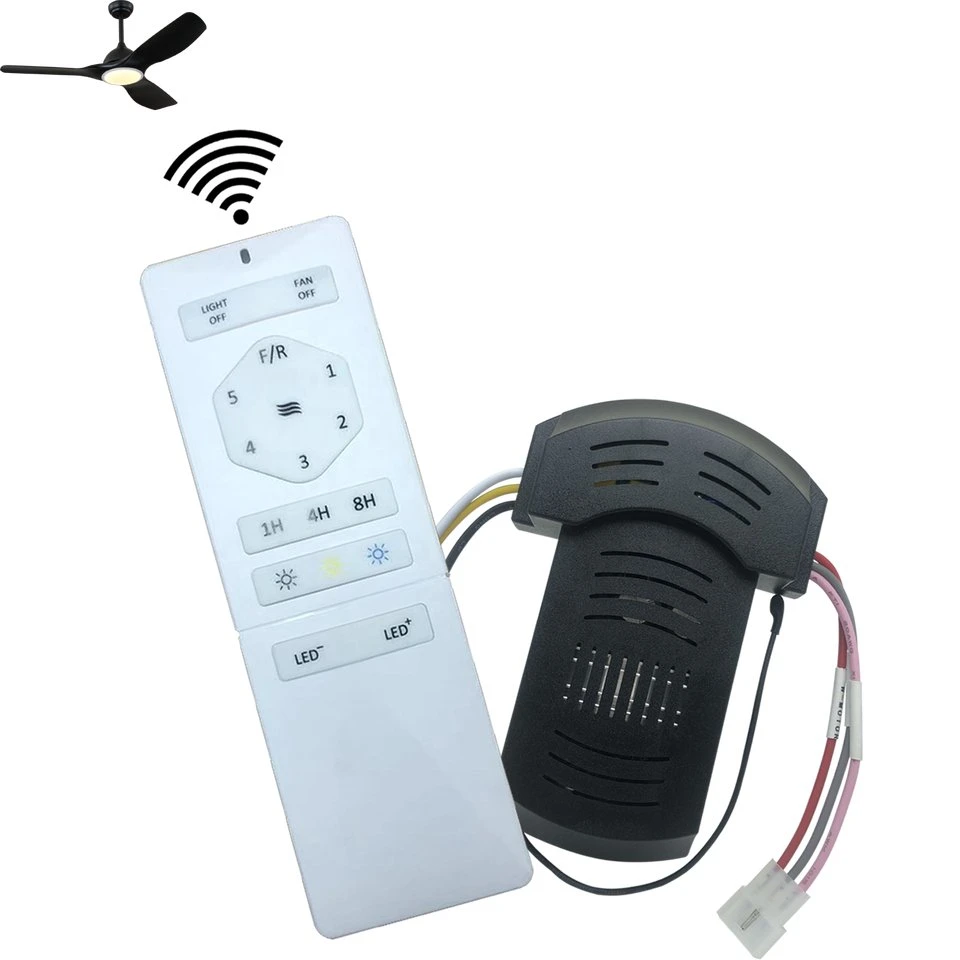 Radio Wireless Timer Function 5 Speed Receiver and Remote of Fan Lamp