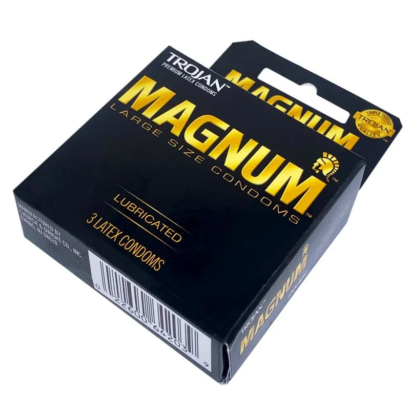 Wholesale Trojan Magnum Condoms 100% Original Lubricated for Comfort and Sensitivity Make You Have a Great Day