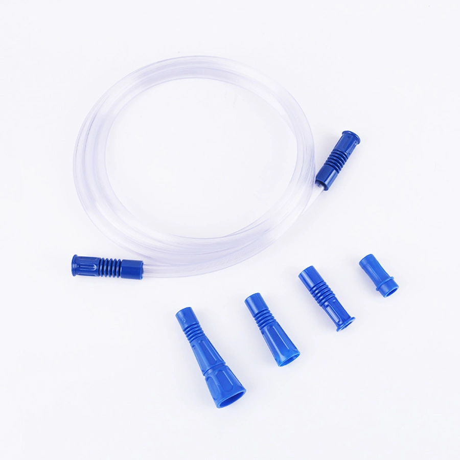 Disposable Soft Crown/ Standard Plain Tip Suction Connecting Tube with Yankauer Handle with CE/ISO/FDA