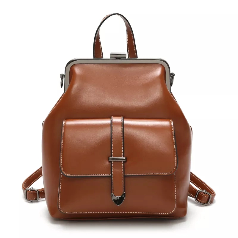 PU Leather Backpack Women School Bags for Teenagers Girls Luxury Small Backpacks