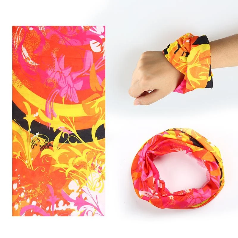 Seamless Multifunctional Headwear Polyester Elastic Bandana