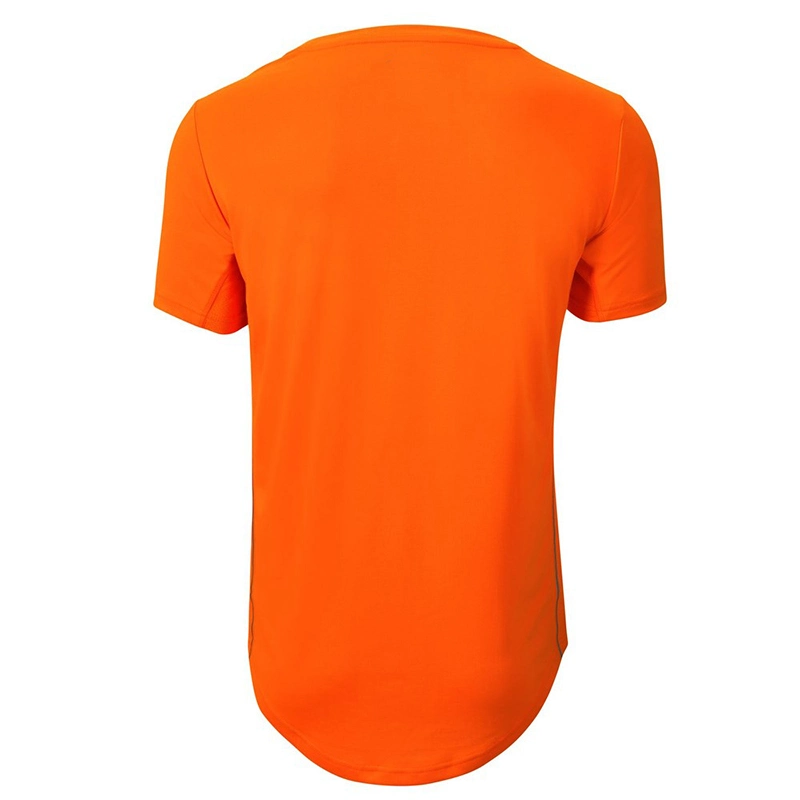 T-shirt en gros pour hommes et femmes avec logo personnalisé, impression brodée, manches courtes, chemise de golf de travail unie.