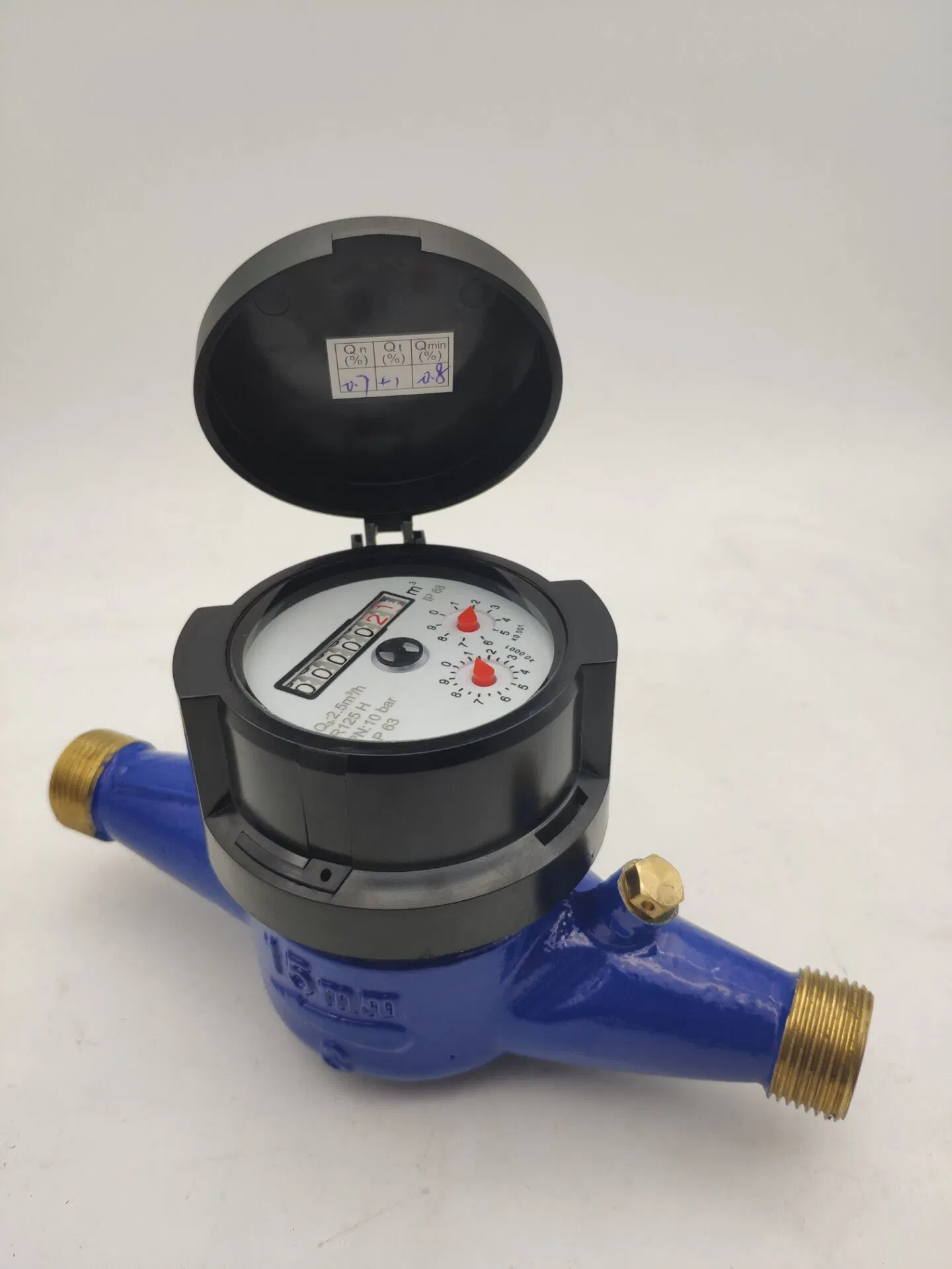 Brass Body with MID Approval / R160/ with 45&deg; Register Multi Jet Dry Type Cold Water Meter