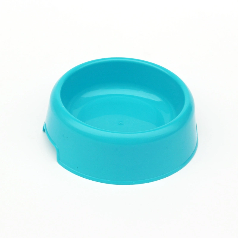 Pet Small Round Bowl Pet Plastic Single Bowl Dog Bowl Cat Bowl Plastic Bowl Drinking Bowl Pet Supplies