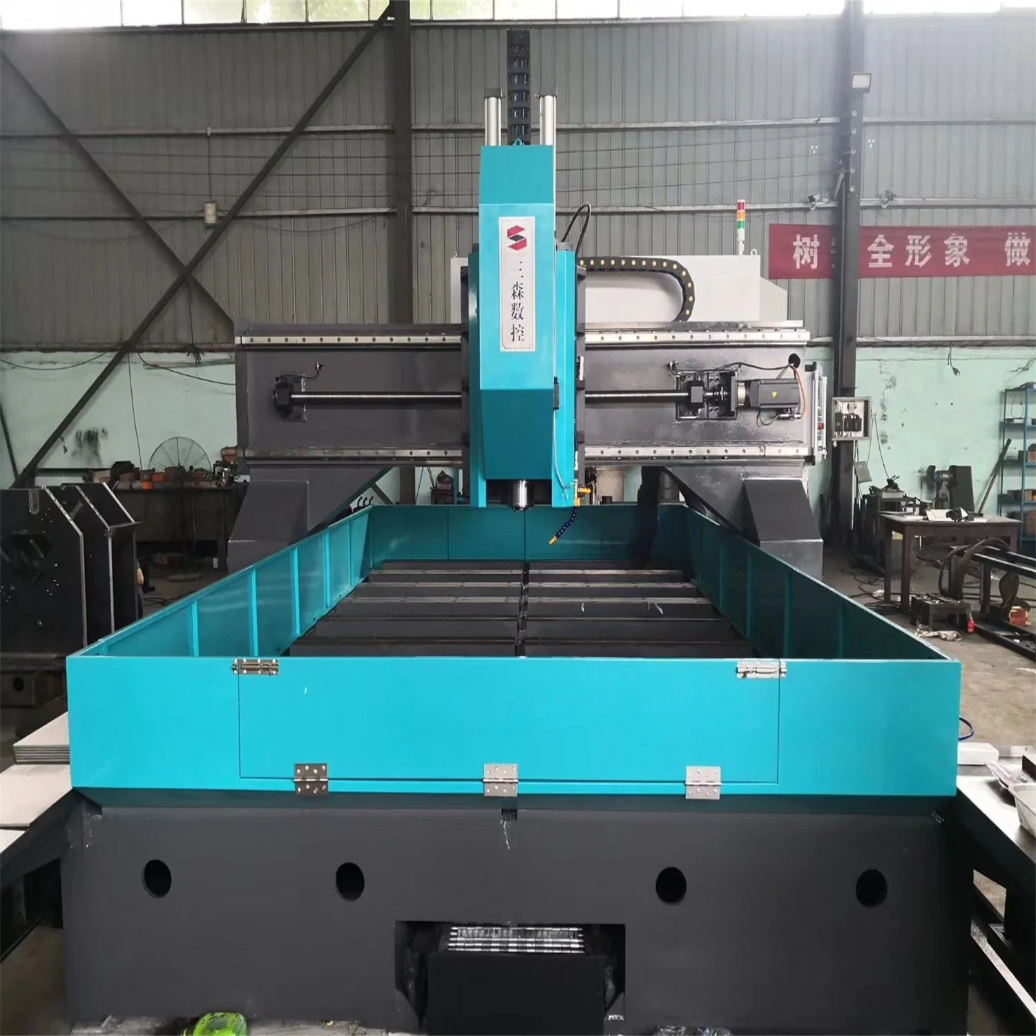 Raintech Drilling Thickness 100mm Bt50 Spindle CNC Gantry Movable Drilling Milling Machine