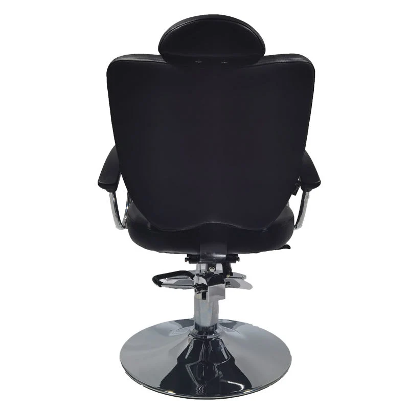 Peluquería negra elegante Vintage Salon Barber silla con pedal