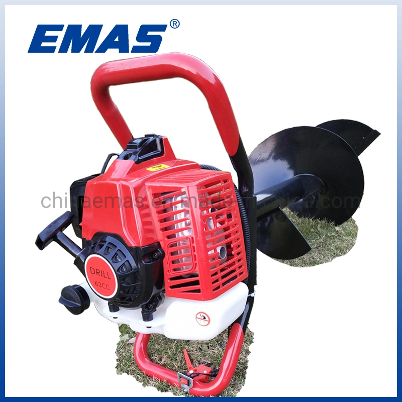 Emas Petrol Earth Auger Drilling Machine 63cc