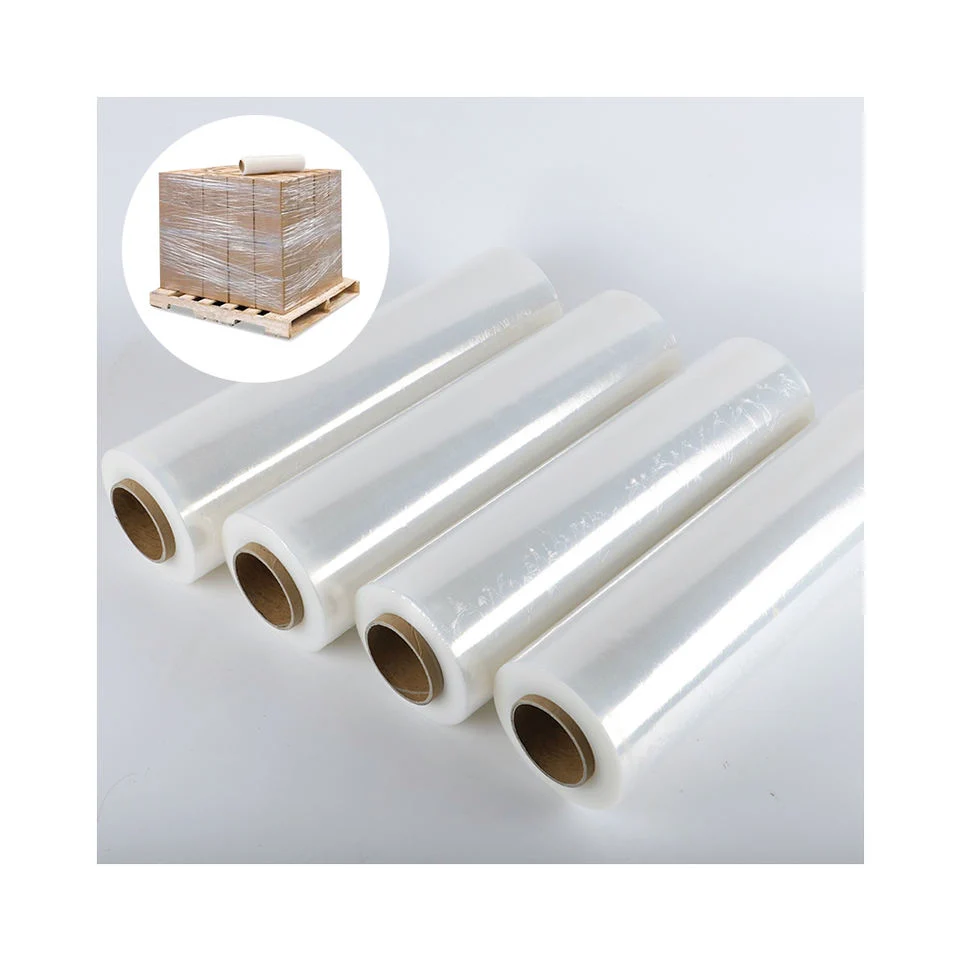 LLDPE Stretch Film Roll Stretchable Environmental Protection Small Household PE Film Wrapping