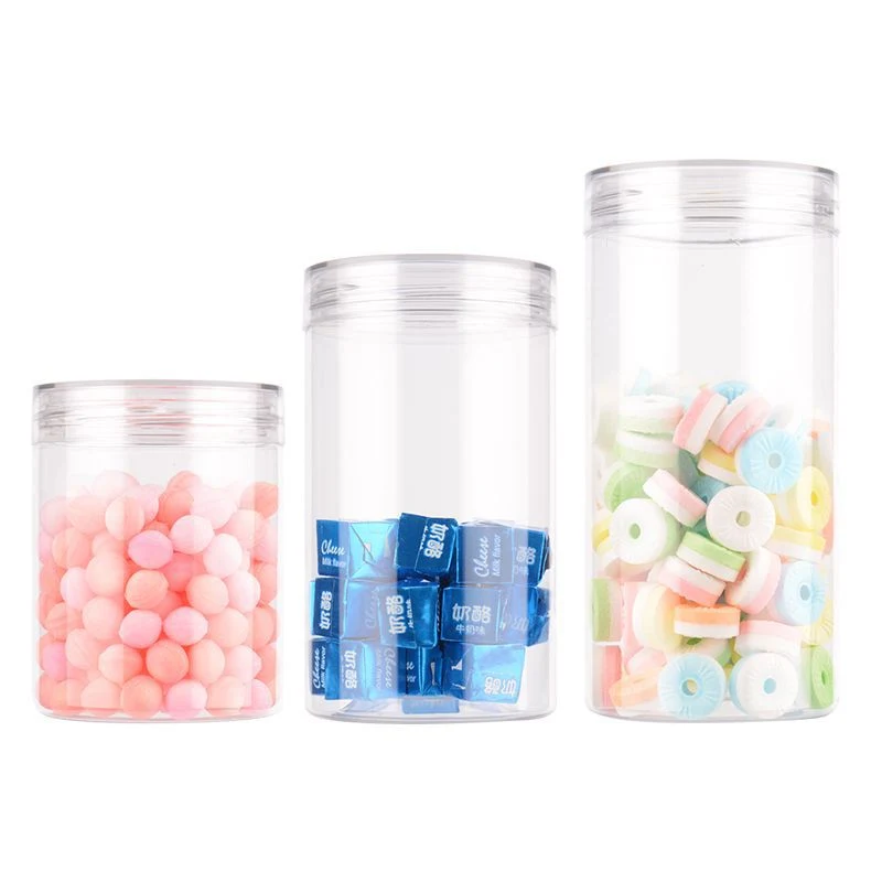 6.5*15cmwide bouche bouteille, scellé peut l'emballage, bouteille en plastique transparent avec couvercle