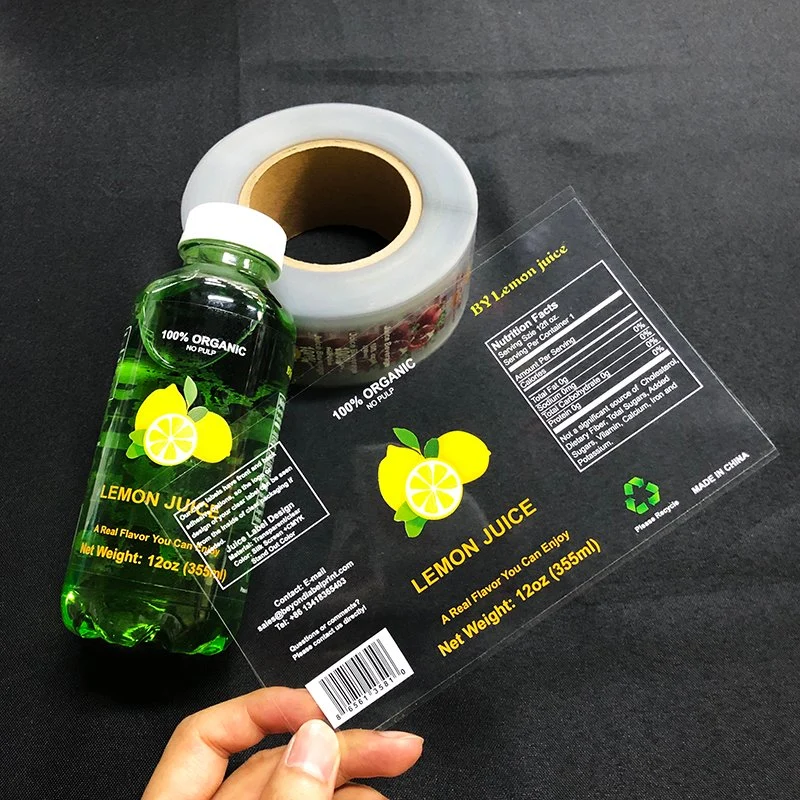 Custom Printed Logo Labels for Packaging Vinyl Waterproof Sticker Printing Roll Label Round Stickers