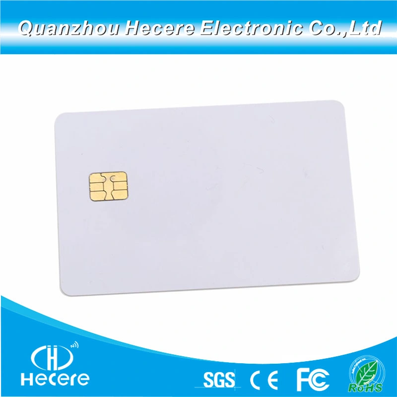 Cmyk Printing Plastic White Smart PVC Contact FM4442 Chip Blank IC Card for Hotel