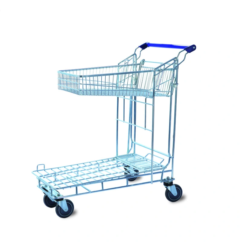 Heavy Duty Logistic Warehouse Mesh Platform Transport Trolley