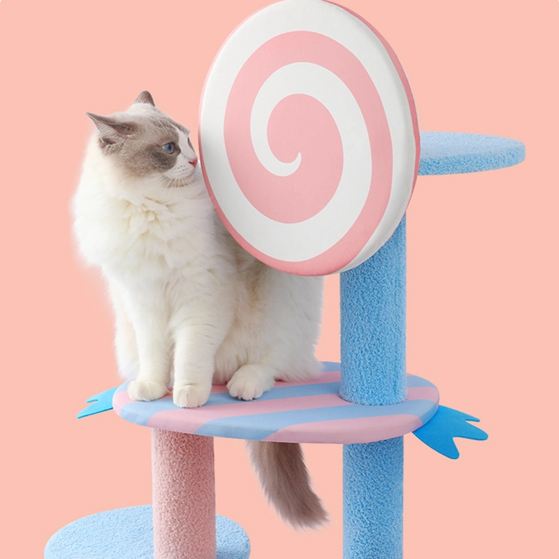 2023 New Arrival Full Sizes Cat Tree Sisal Cat Condo House Cat Scratching Borad Cat Playing Toy