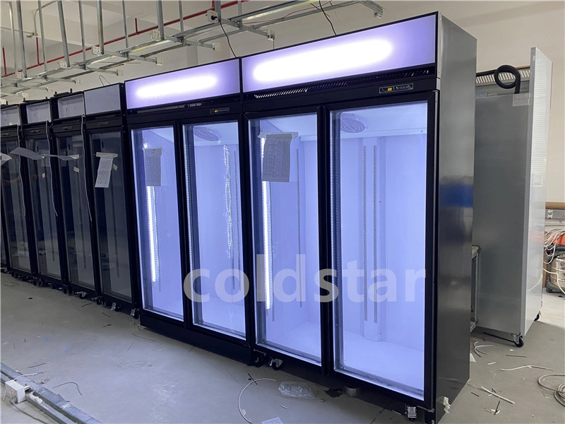 Fridges for Store with Digital Temperature Controller for Self Closing Door