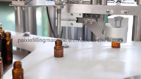 Vollautomatische Essential / Duft / Hautschutz / Öl Parfüm Eye Dropper Sprayer Fläschchen Klein Flüssigglas-Kunststoff-Flasche Füll-/Verschließmaschine/Etikettiermaschine