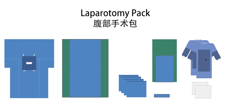 Medical Supply Disposable Surgical Absorbent Laparotomy Drape Pack