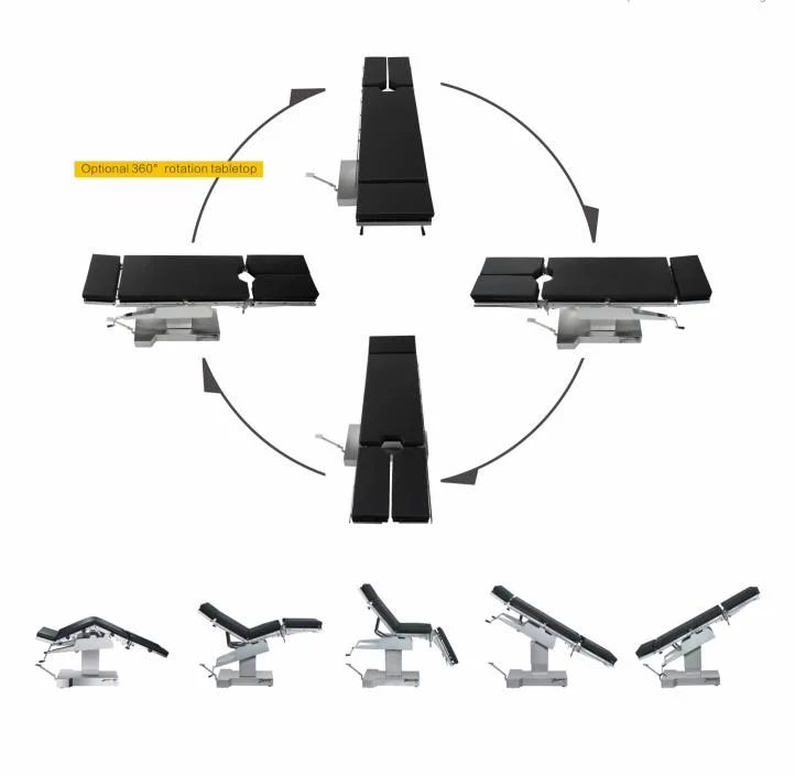 Portable Manual Medical Surgical Operating Table with CE