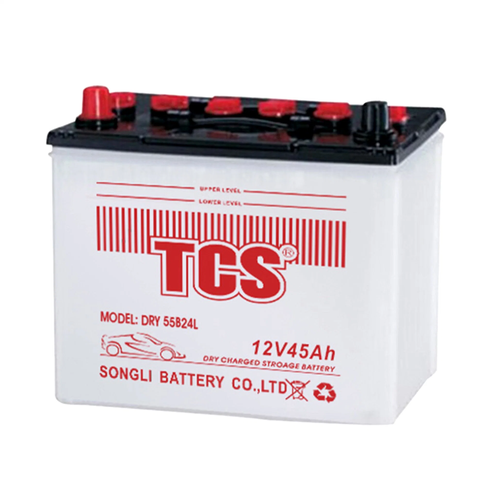 China High Quality Battery 12V 45AH Dry Charged Automobile Car Battery for Most Car