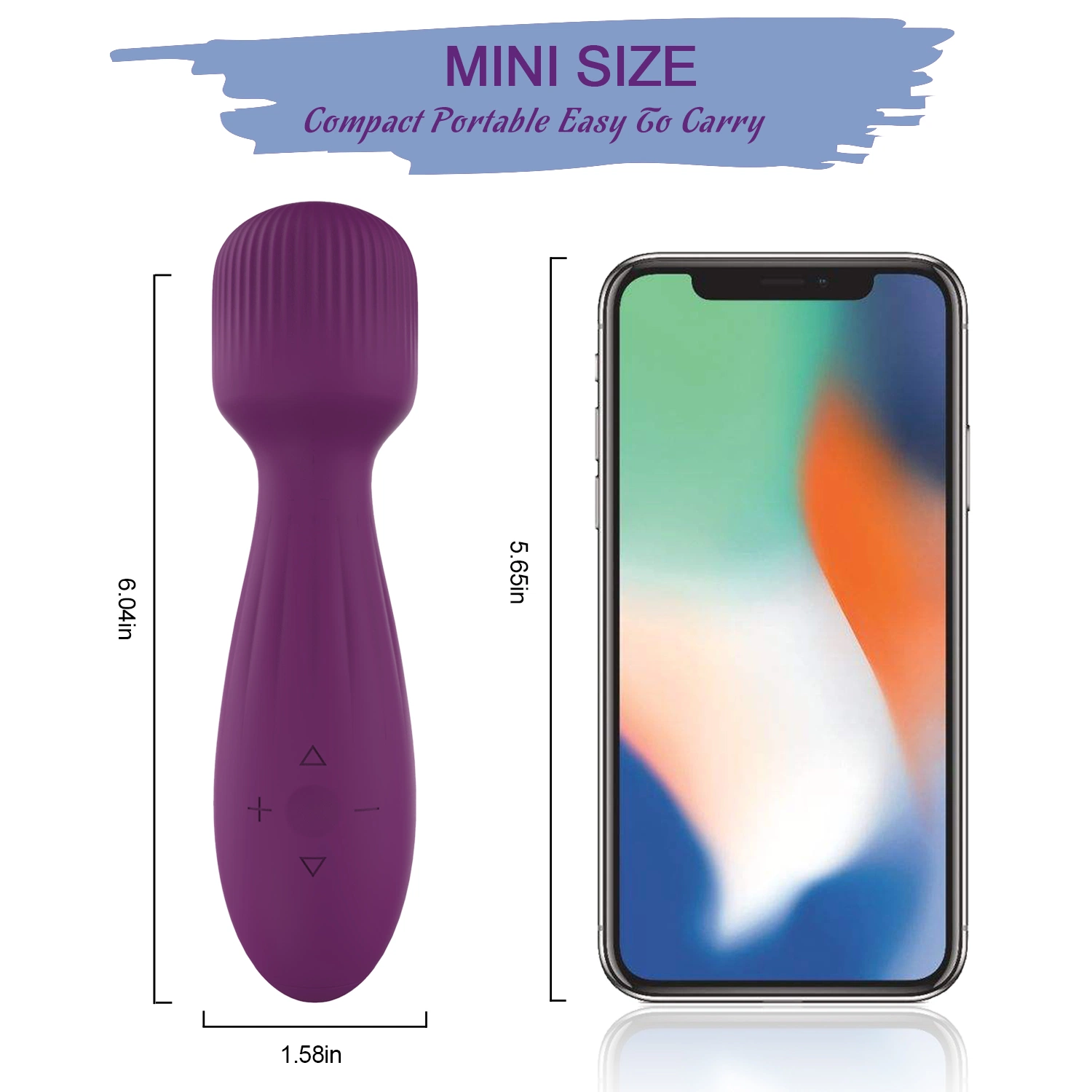 AV Mini masajeador de clitoris Wand Vibrador estimula el músculo relajarse aliviar el dolor juguetes sexuales USB