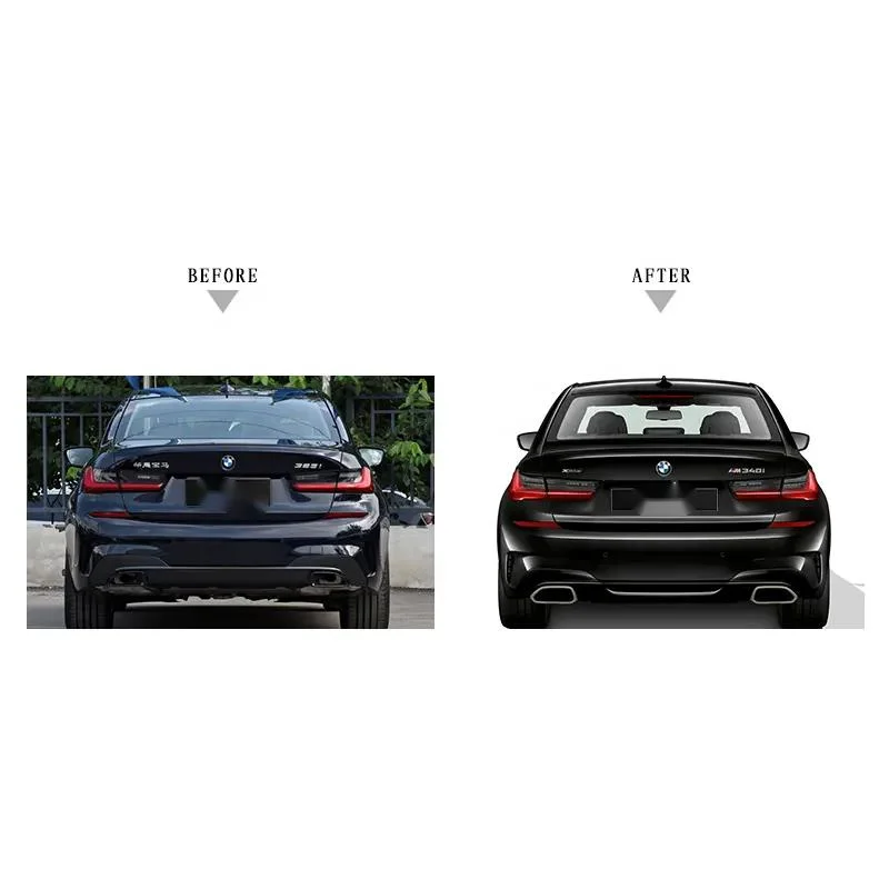 تم تعديل أجزاء السيارة لـ BMW 3 Series G20 إلى طقم الهيكل M-Tech للمصد الأمامي 2019-2021 مع جهاز Grille Assy Mtech التنورات الجانبية