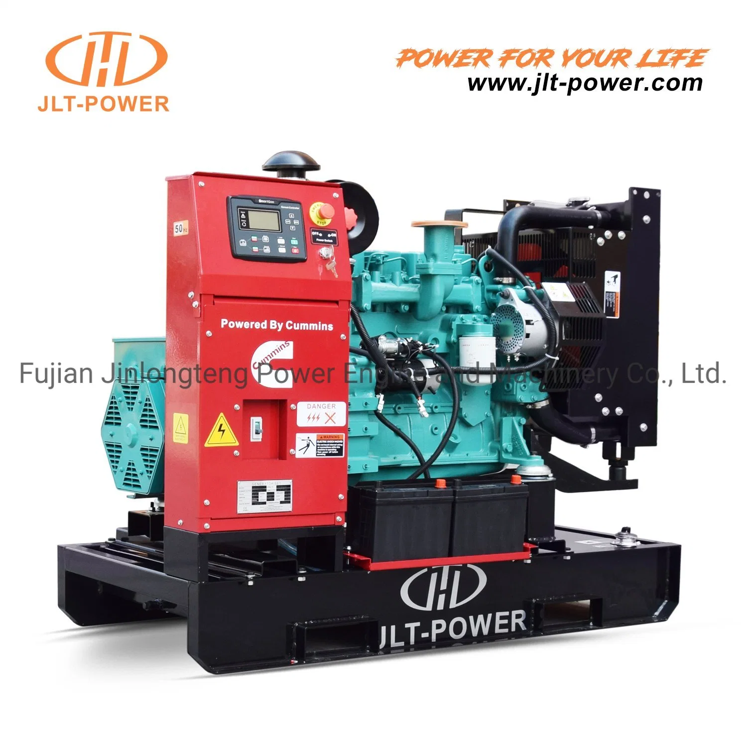 Jlt Brand 27.5kVA Open Frame Type Generator 22kw Electric Genset with Yangdong Yto Engine Y490d