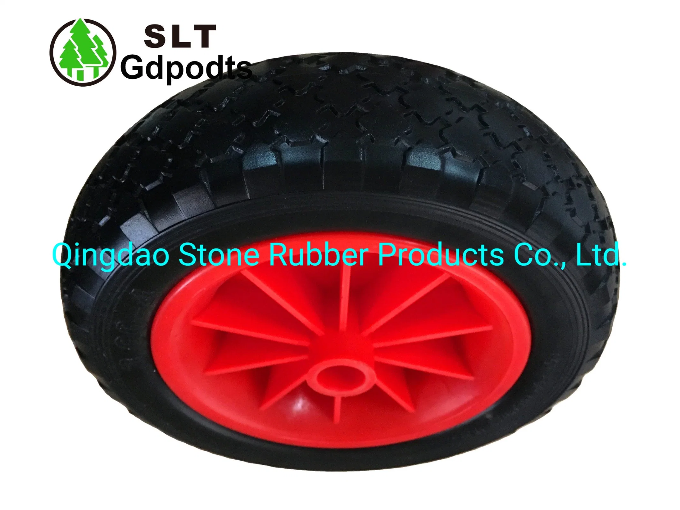 10 Inch Flat Free Solid PU Foam Wheel for Kayak Trailer